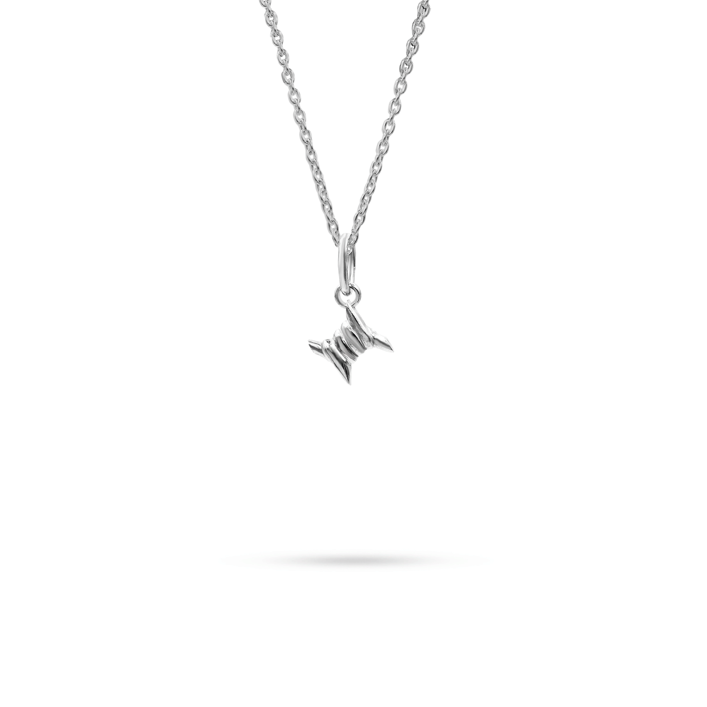 Barb Wire Pendant Necklace Sterling Silver | Mens Chains and Rings
