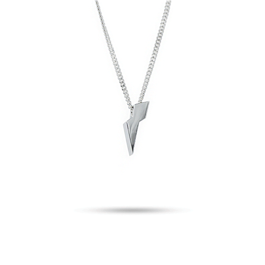 lightning bolt pendant mens sterling silver product image Unresolved ldn  jewellery